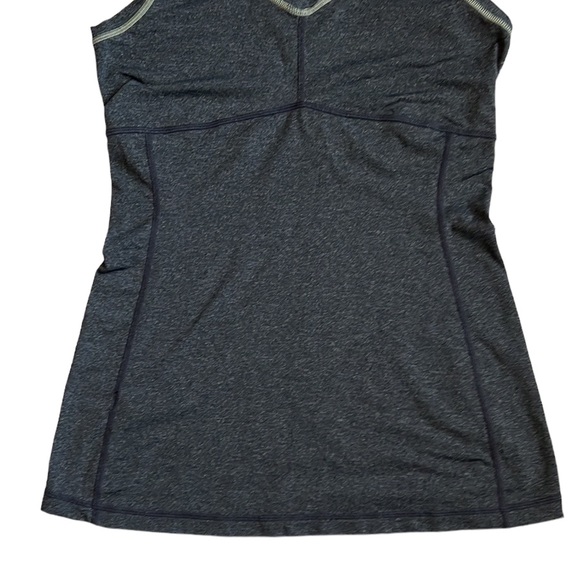 Lucy Active Power Gray V-neck Tank Top Size Small - Picture 2 of 8